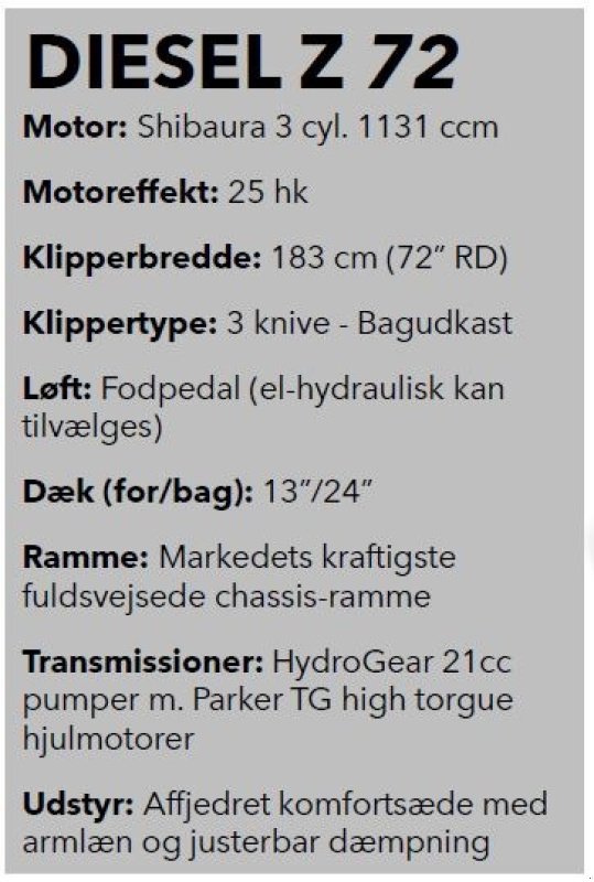 Sonstiges za tip Hustler  Z Diesel 72", Gebrauchtmaschine u Vrå (Slika 7)