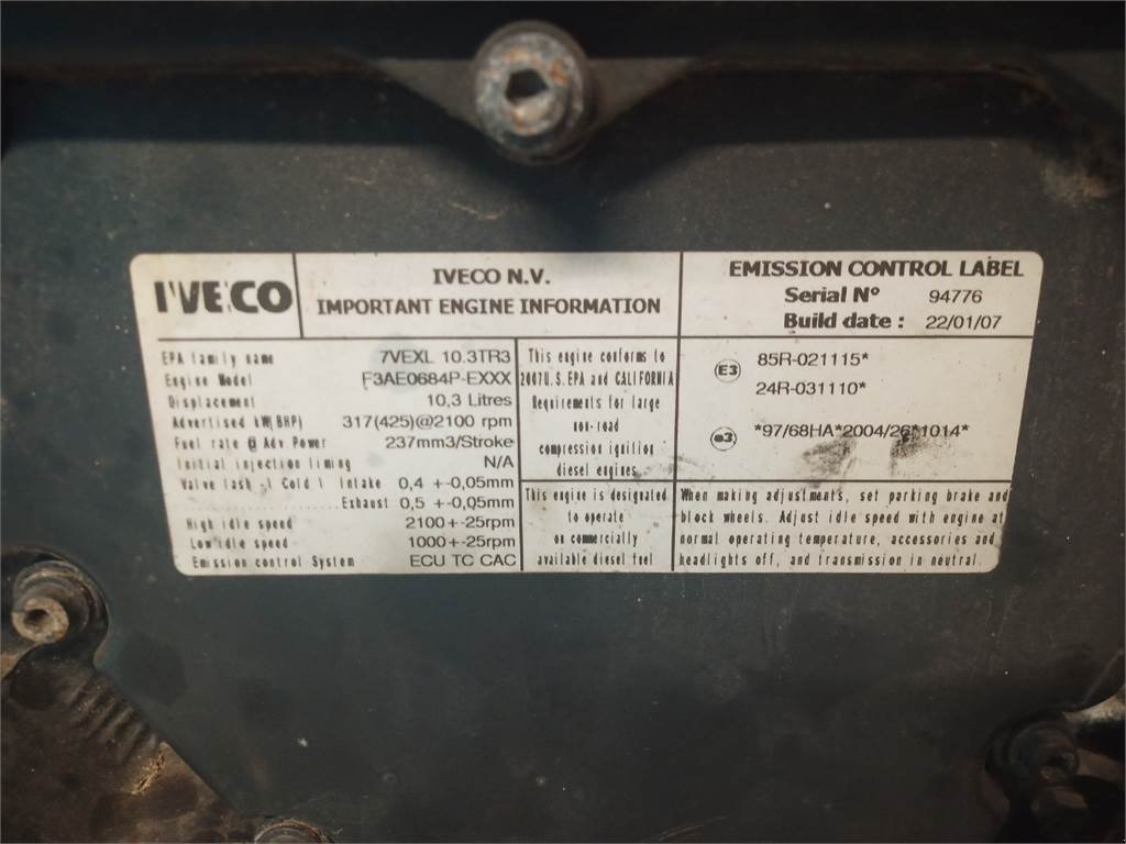 Sonstiges του τύπου Iveco F3AE0684P E904, Gebrauchtmaschine σε Hemmet (Φωτογραφία 8)