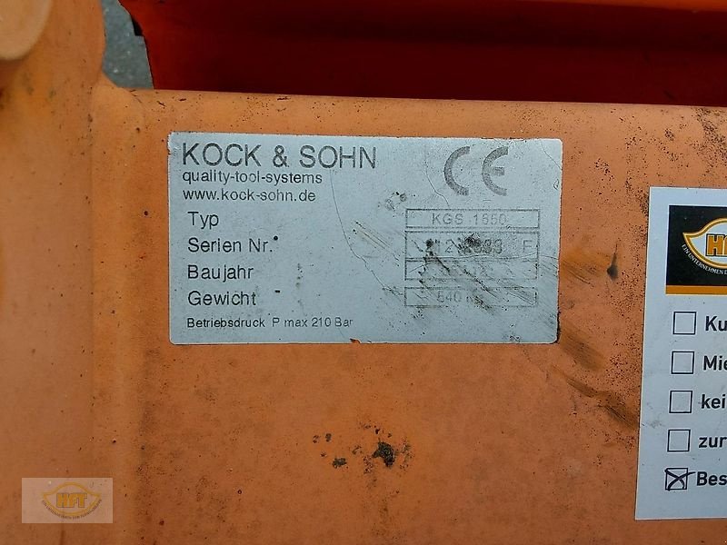 Sonstiges του τύπου Kock & Sohn Greifschaufel KGS 1650, Gebrauchtmaschine σε Mühlhausen-Görmar (Φωτογραφία 4)