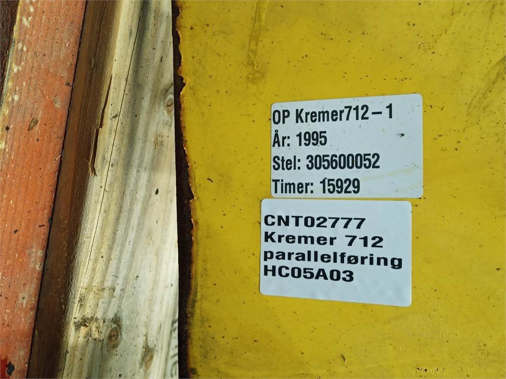 Sonstiges tipa Kramer 712 Parallelføring, Gebrauchtmaschine u Hemmet (Slika 3)