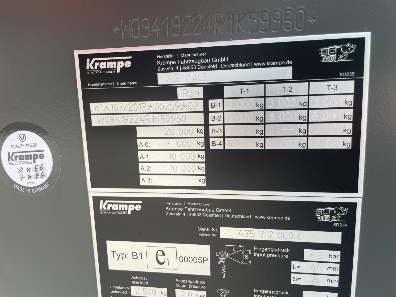 Sonstiges Türe ait Krampe RAMBODY 750, Gebrauchtmaschine içinde Grindsted (resim 7)