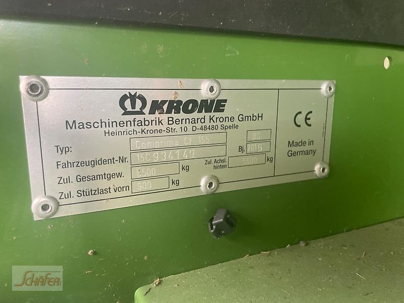 Sonstiges des Typs Krone Comprima CF155 XC, Gebrauchtmaschine in Runkel-Ennerich (Bild 11)