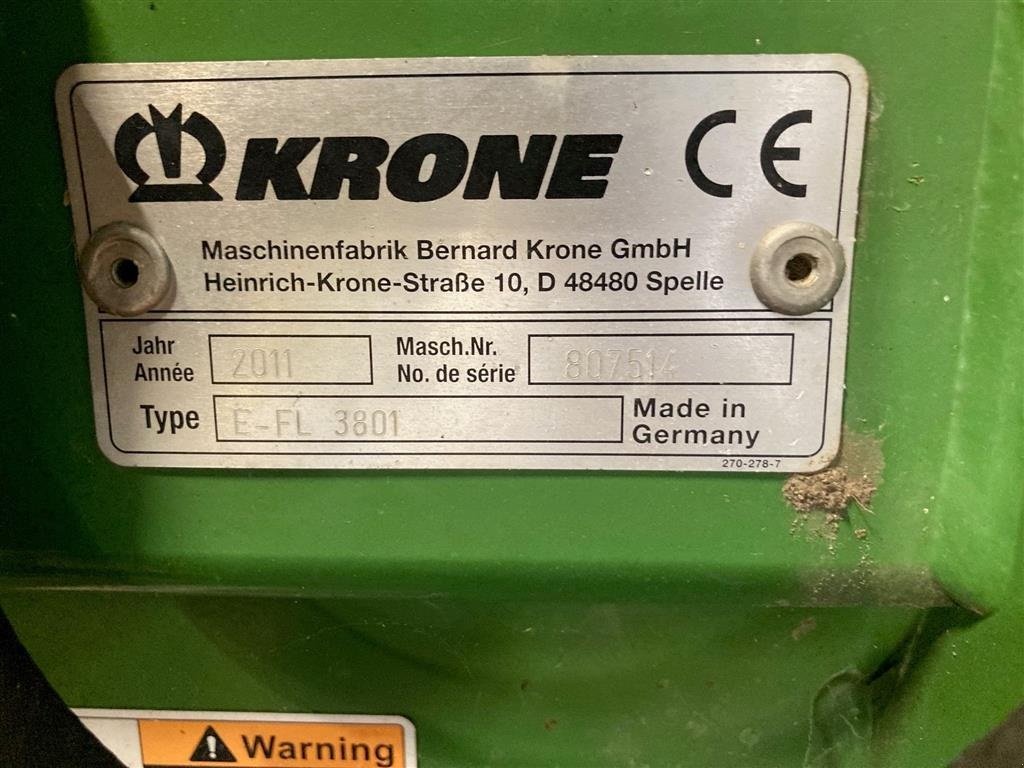 Sonstiges от тип Krone Easyflow 3.8, Gebrauchtmaschine в Horsens (Снимка 3)