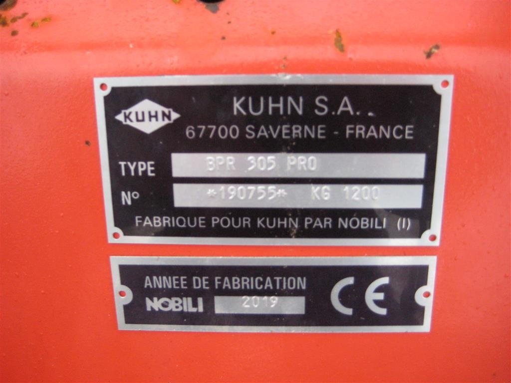 Sonstiges от тип Kuhn BP 8300 Med BPR 305 PRO til frontmontering, Gebrauchtmaschine в Glamsbjerg (Снимка 8)