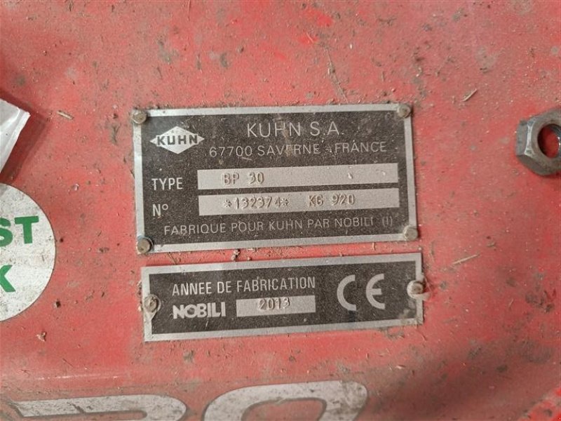 Sonstiges tipa Kuhn BP30 med hydraulisk sideforskydning, Gebrauchtmaschine u Egtved (Slika 8)