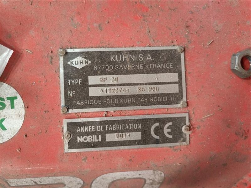 Sonstiges typu Kuhn BP30 med hydraulisk sideforskydning, Gebrauchtmaschine w Egtved (Zdjęcie 8)