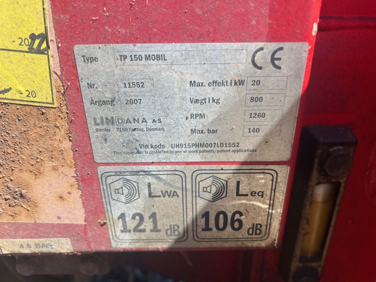 Sonstiges of the type Linddana TP150 MOBILE DIESEL, Gebrauchtmaschine in Thisted (Picture 3)