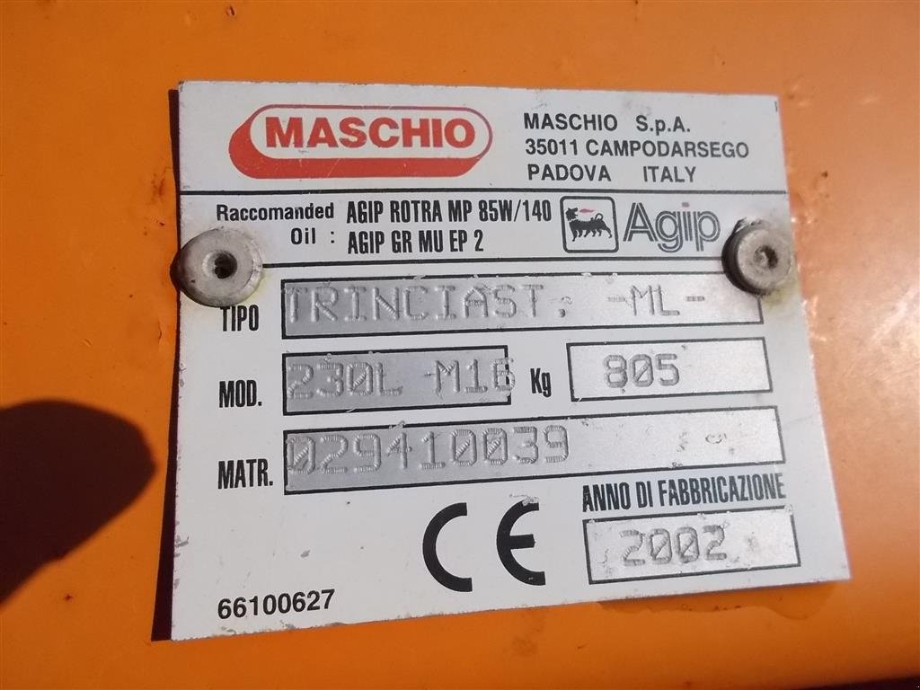 Sonstiges tip Maschio 230L  M16 NY PRIS, Gebrauchtmaschine in Roslev (Poză 6)