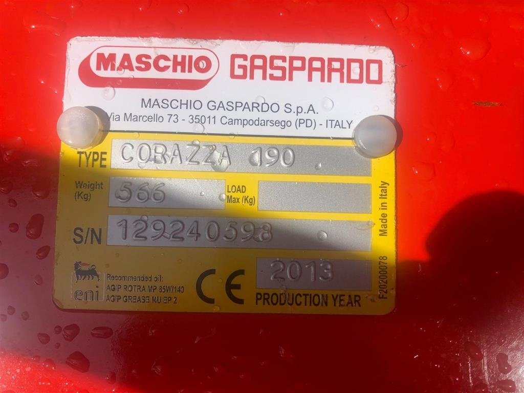 Sonstiges tipa Maschio CORAZZA 190, Gebrauchtmaschine u Holstebro (Slika 8)