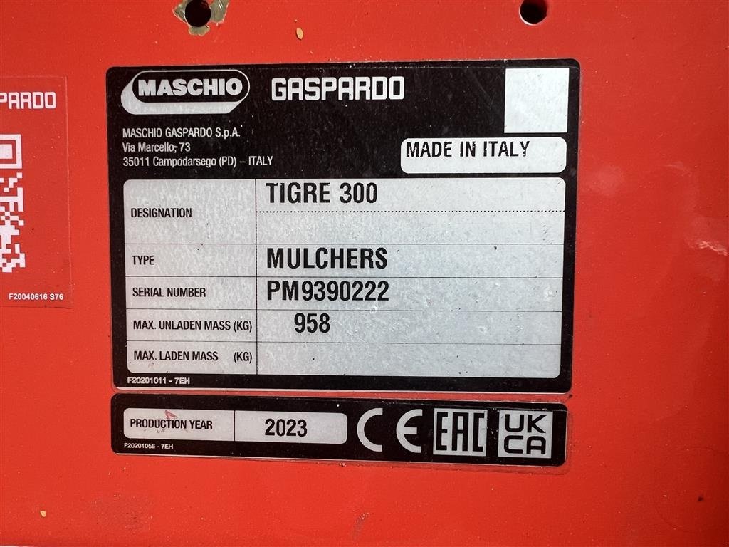 Sonstiges of the type Maschio Tigre 300, Gebrauchtmaschine in Roskilde (Picture 4)