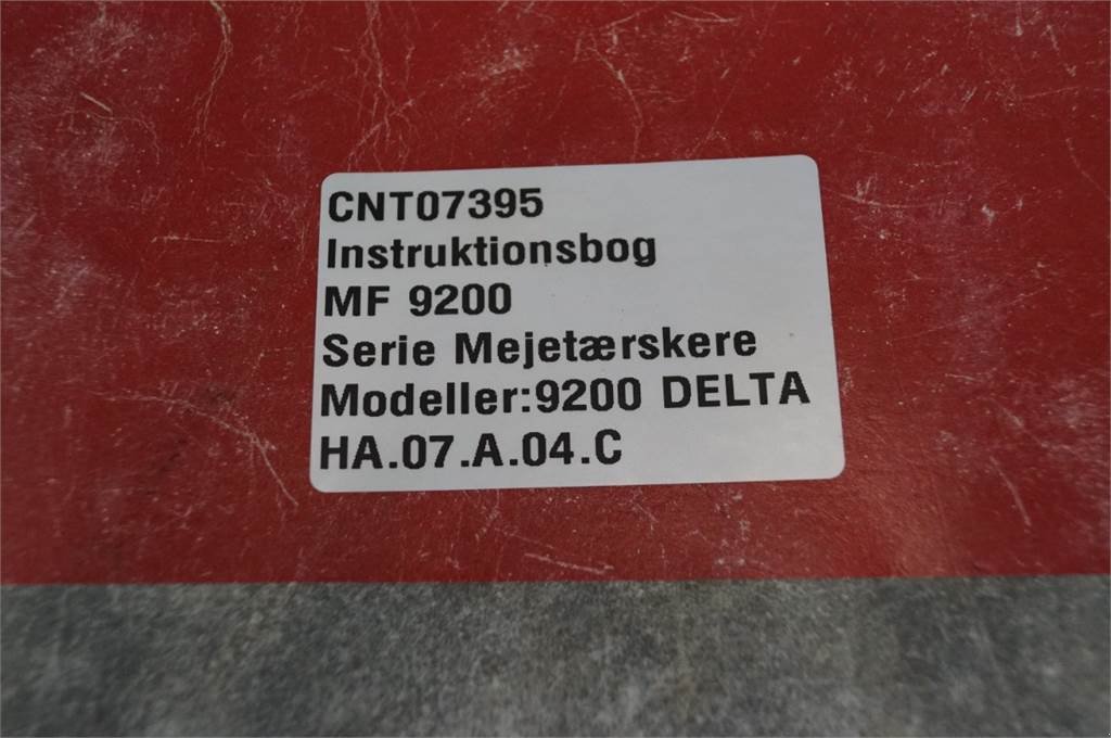 Sonstiges za tip Massey Ferguson 9200, Gebrauchtmaschine u Hemmet (Slika 14)