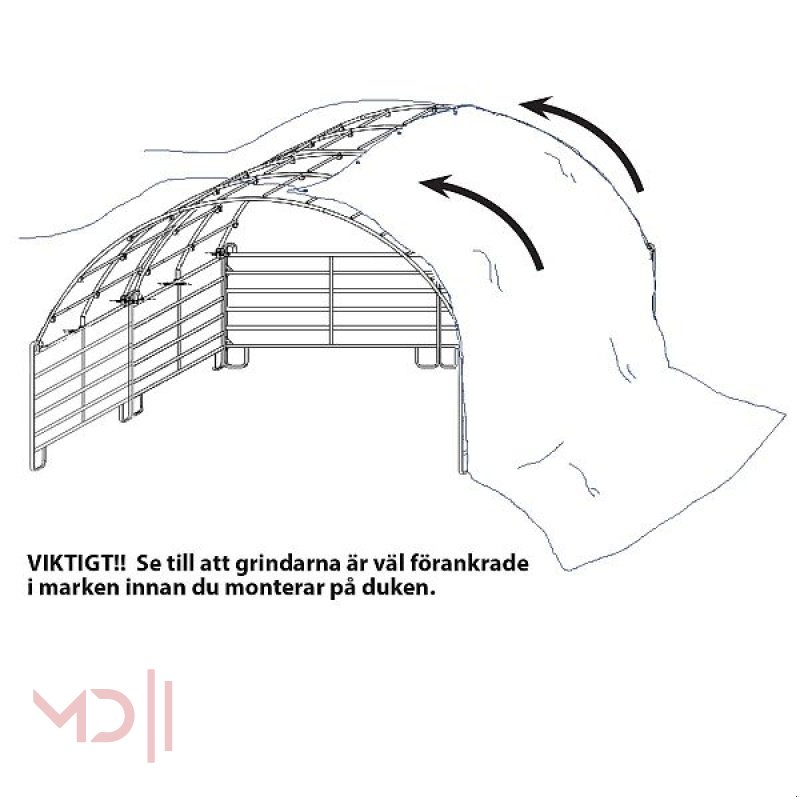 Sonstiges typu MD Landmaschinen Kellfri Windschutz 6 x 6 m inkl. 6 Weidepanels mit u-Förmigen Füssen, Neumaschine v Zeven (Obrázok 10)