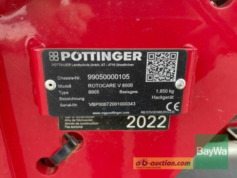 Sonstiges типа Pöttinger ROTOCARE V 8000, Gebrauchtmaschine в Bamberg (Фотография 7)