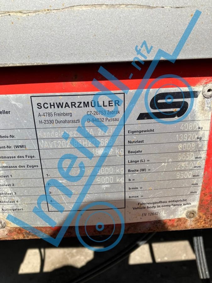 Sonstiges za tip Schwarzmüller 2 Achs Jumbo Anhänger, Gebrauchtmaschine u Eferding (Slika 8)