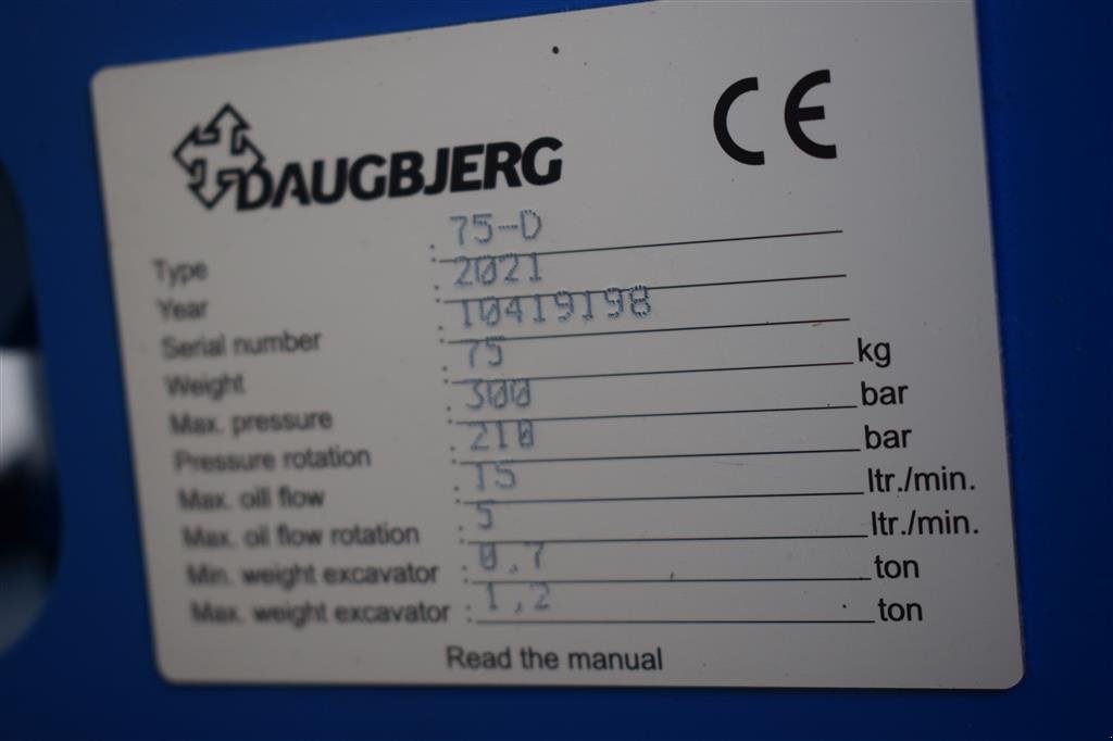 Sonstiges Türe ait Sonstige 75 D, Gebrauchtmaschine içinde Fredensborg (resim 3)