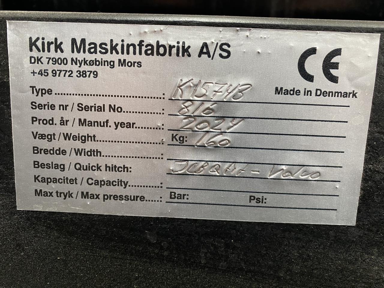 Sonstiges typu Sonstige ADAPTER JCB / VOLVO, Gebrauchtmaschine w Holstebro (Zdjęcie 3)