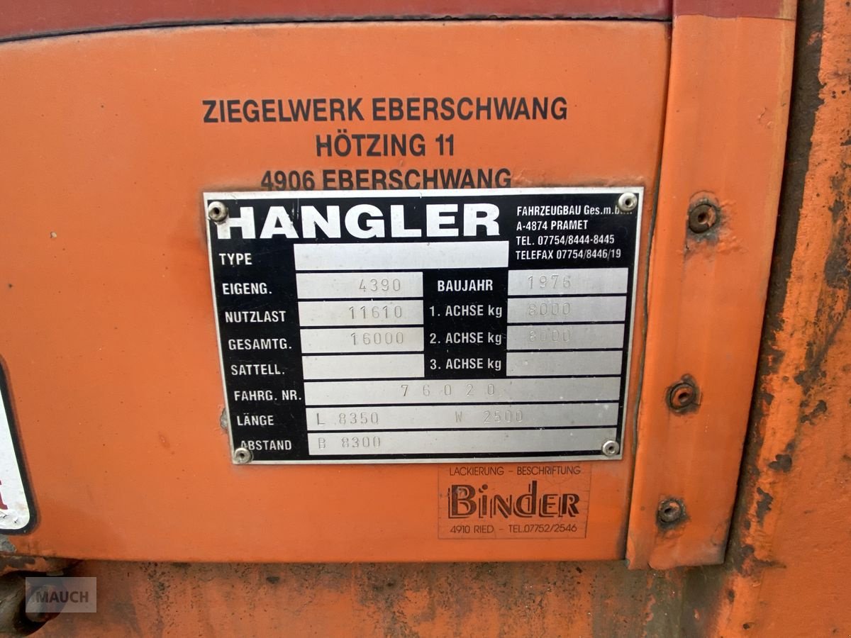 Sonstiges Türe ait Sonstige Hangler Anhänger, Gebrauchtmaschine içinde Burgkirchen (resim 9)