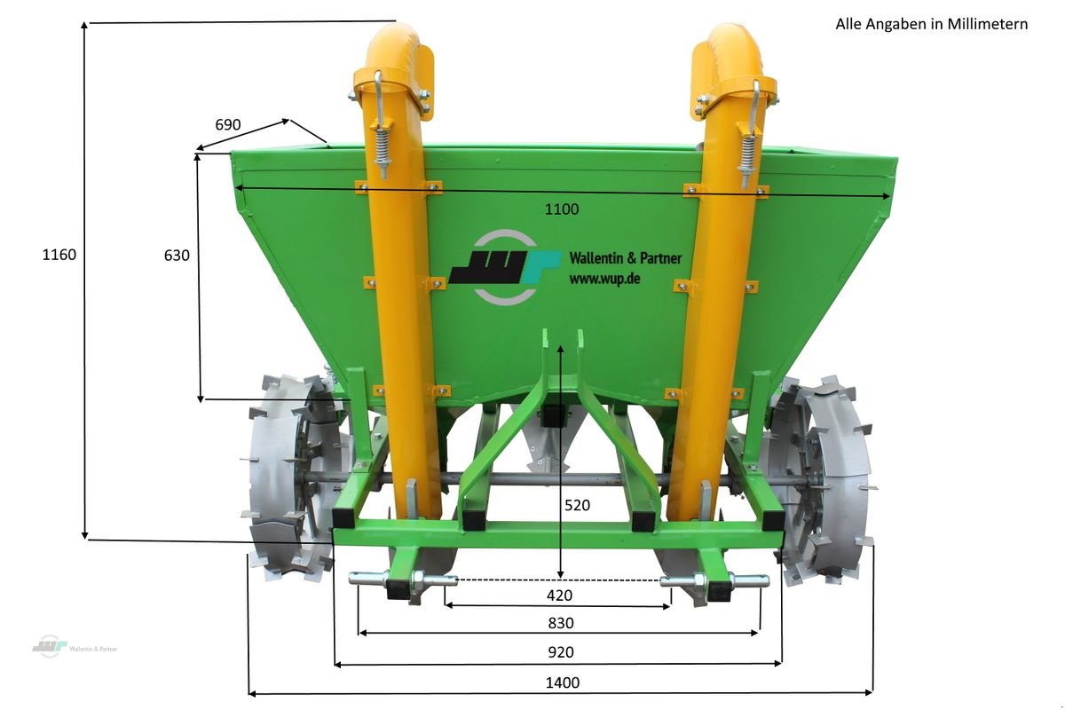 Sonstiges del tipo Sonstige Kartoffelpflanzmaschine 2-reihig ab 38 PS, Neumaschine en Wesenberg (Imagen 2)