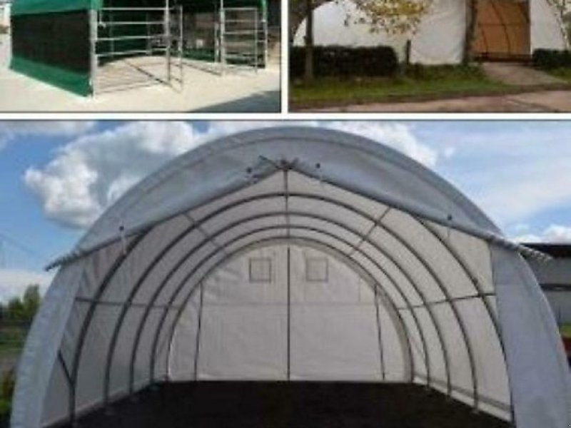 Sonstiges tip Sonstige Leichtbauhalle Rundbogenhalle Zelt 26x9,15x4,5m STATIK NEU, Neumaschine in Rodeberg OT Eigenrieden (Poză 1)