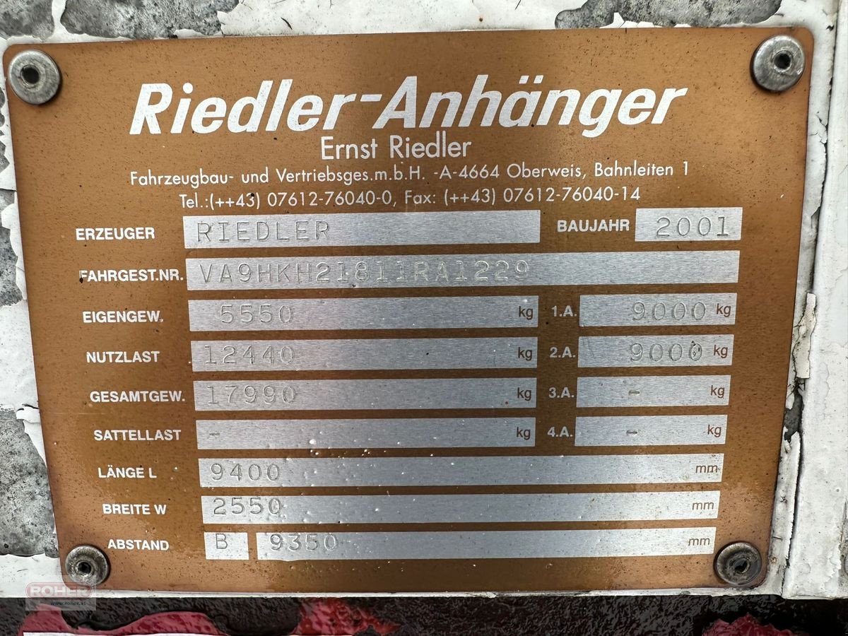 Sonstiges Türe ait Sonstige Riedler Anhänger, Gebrauchtmaschine içinde Wieselburg Land (resim 3)