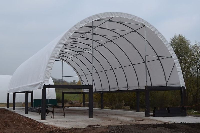 Sonstiges Türe ait Sonstige Rundbogenhalle Zelthalle 12x9x4,5m Landwirtschaft 750 PVC Statik, Gebrauchtmaschine içinde Rodeberg OT Eigenrieden (resim 15)