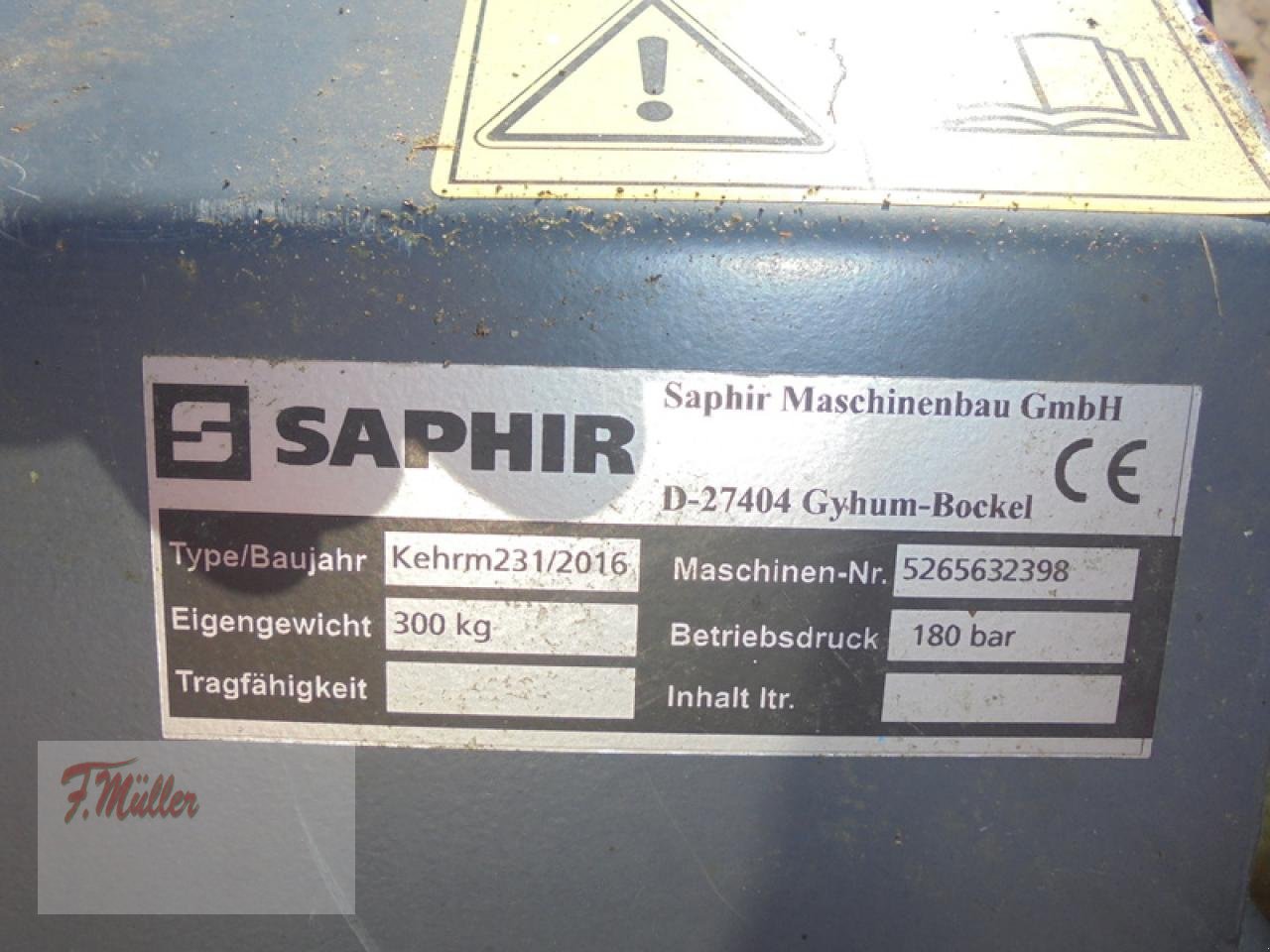 Sonstiges tipa Sonstige SAPHIR KEHRMASCHINE 231, Gebrauchtmaschine u Taaken (Slika 3)