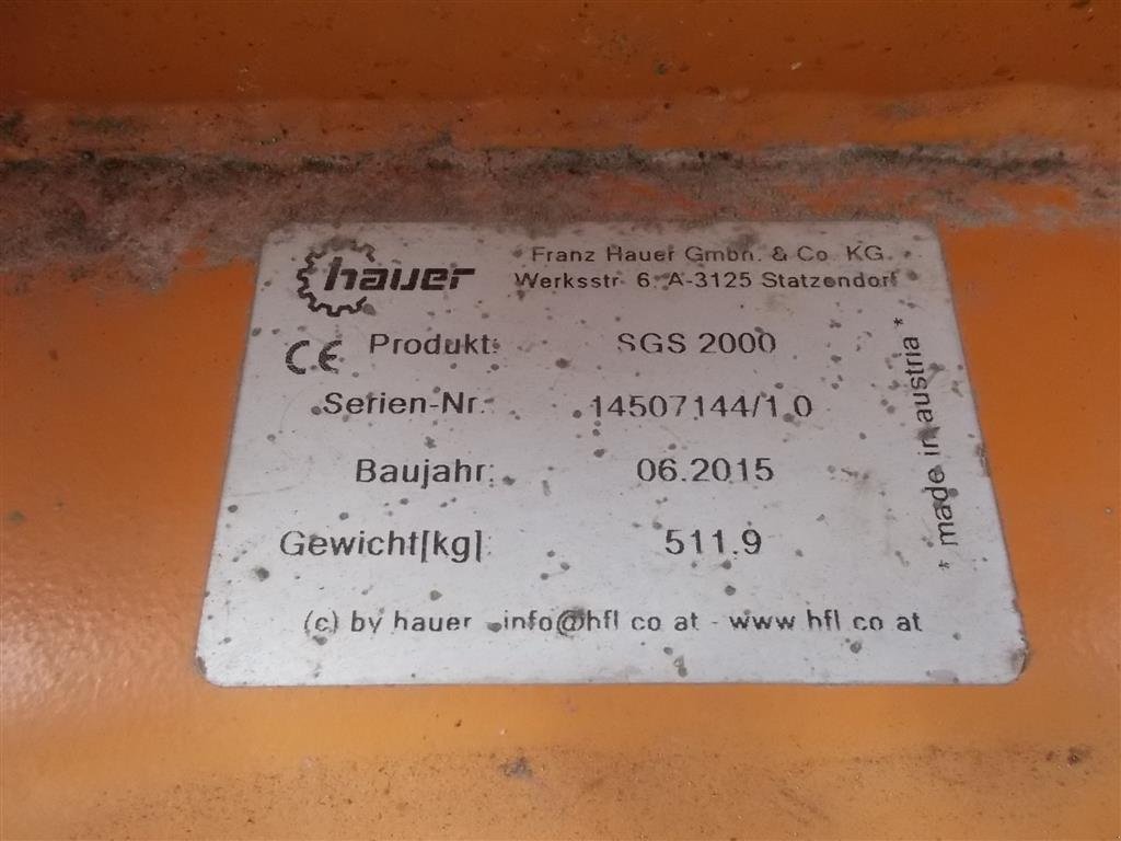 Sonstiges typu Sonstige SGS 2000 Hauer, Gebrauchtmaschine v Roslev (Obrázek 6)