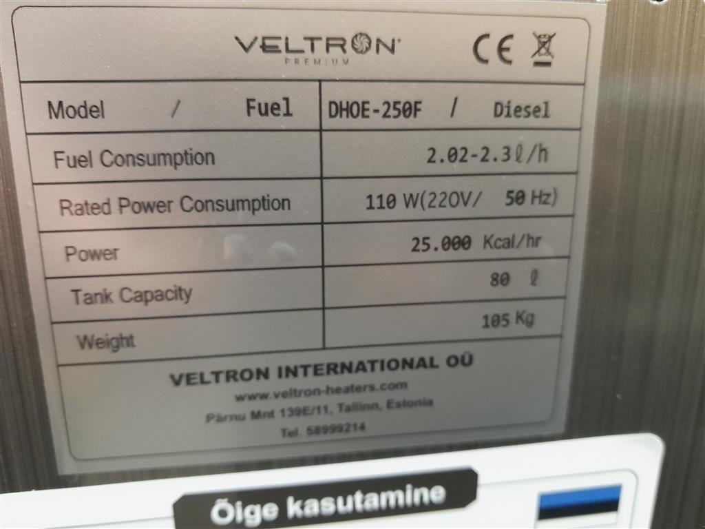 Sonstiges del tipo Sonstige VeLTRON HEATER   MED BLÆSER, Gebrauchtmaschine en Rødekro (Imagen 5)