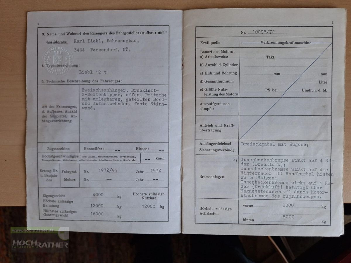 Sonstiges typu Sonstige Zweiachs 2-Seitenkipper, Gebrauchtmaschine w Kronstorf (Zdjęcie 16)