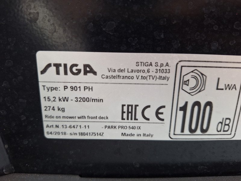 Sonstiges tip Stiga P901 PH Rasentraktor, Gebrauchtmaschine in Chur (Poză 11)