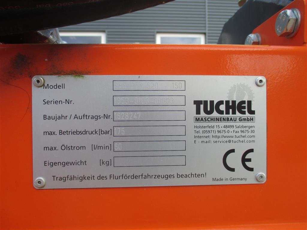 Sonstiges Türe ait Tuchel Eco 520-150, Gebrauchtmaschine içinde Slangerup (resim 4)