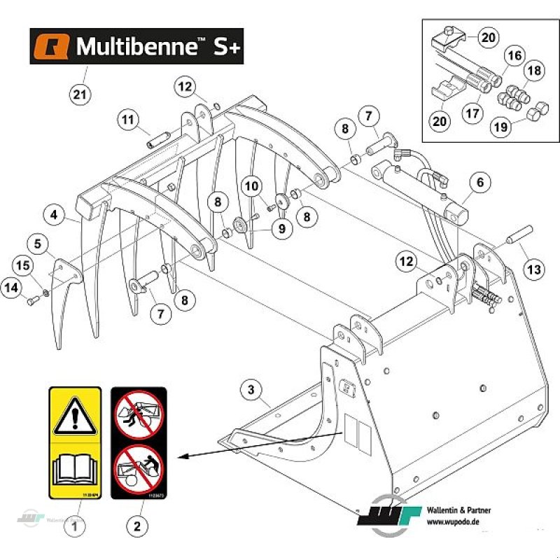 Sonstiges del tipo Wallentin & Partner Krokodilschaufel mini 1,00m ALÖ versch. Aufnahmen verschiedene Größen, Neumaschine en Wesenberg (Imagen 3)