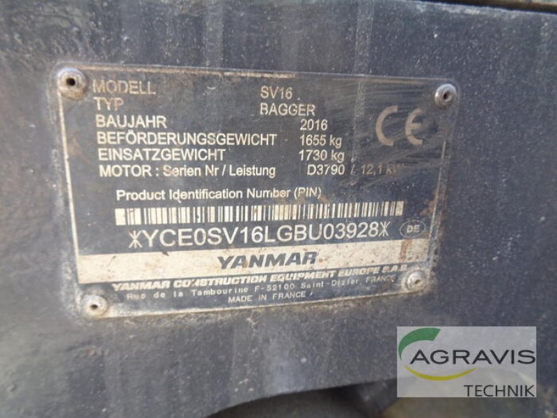 Sonstiges tipa Yanmar SV 16, Gebrauchtmaschine u Nartum (Slika 7)