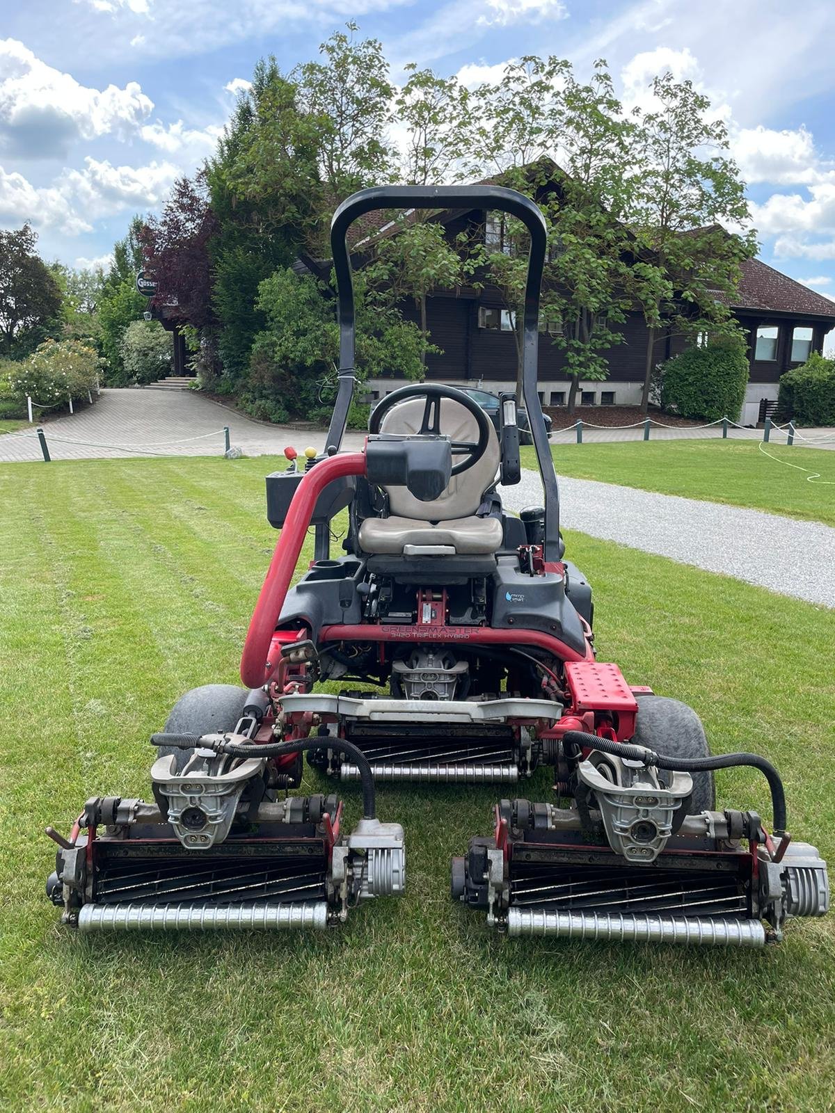 Spindelmäher Türe ait Toro Greensmaster 3420, Gebrauchtmaschine içinde Schönfeld im Marchfeld (resim 1)