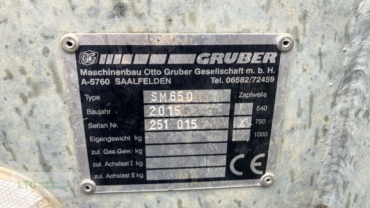 Stalldungstreuer Türe ait Gruber SM 650, Gebrauchtmaschine içinde Redlham (resim 15)