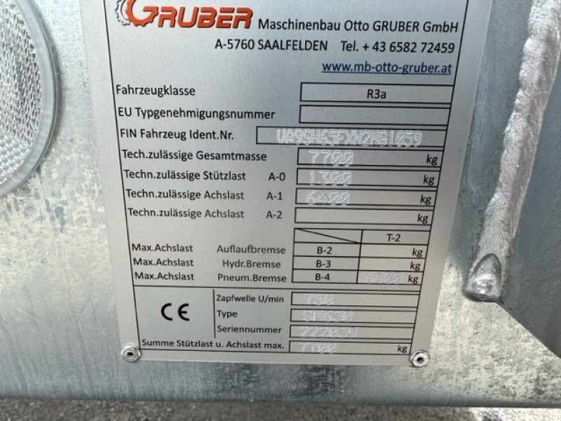 Stalldungstreuer du type Gruber Stallmiststreuer SM650 Druckluftbremse, Neumaschine en Tamsweg (Photo 11)