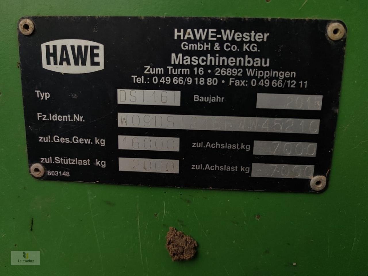 Stalldungstreuer tip Hawe DST 16 T/40, Gebrauchtmaschine in Neuhof - Dorfborn (Poză 11)