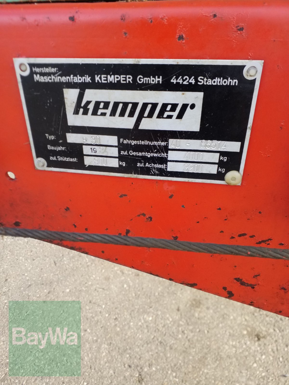 Stalldungstreuer Türe ait Kemper E 30, Gebrauchtmaschine içinde Schönau b.Tuntenhausen (resim 11)