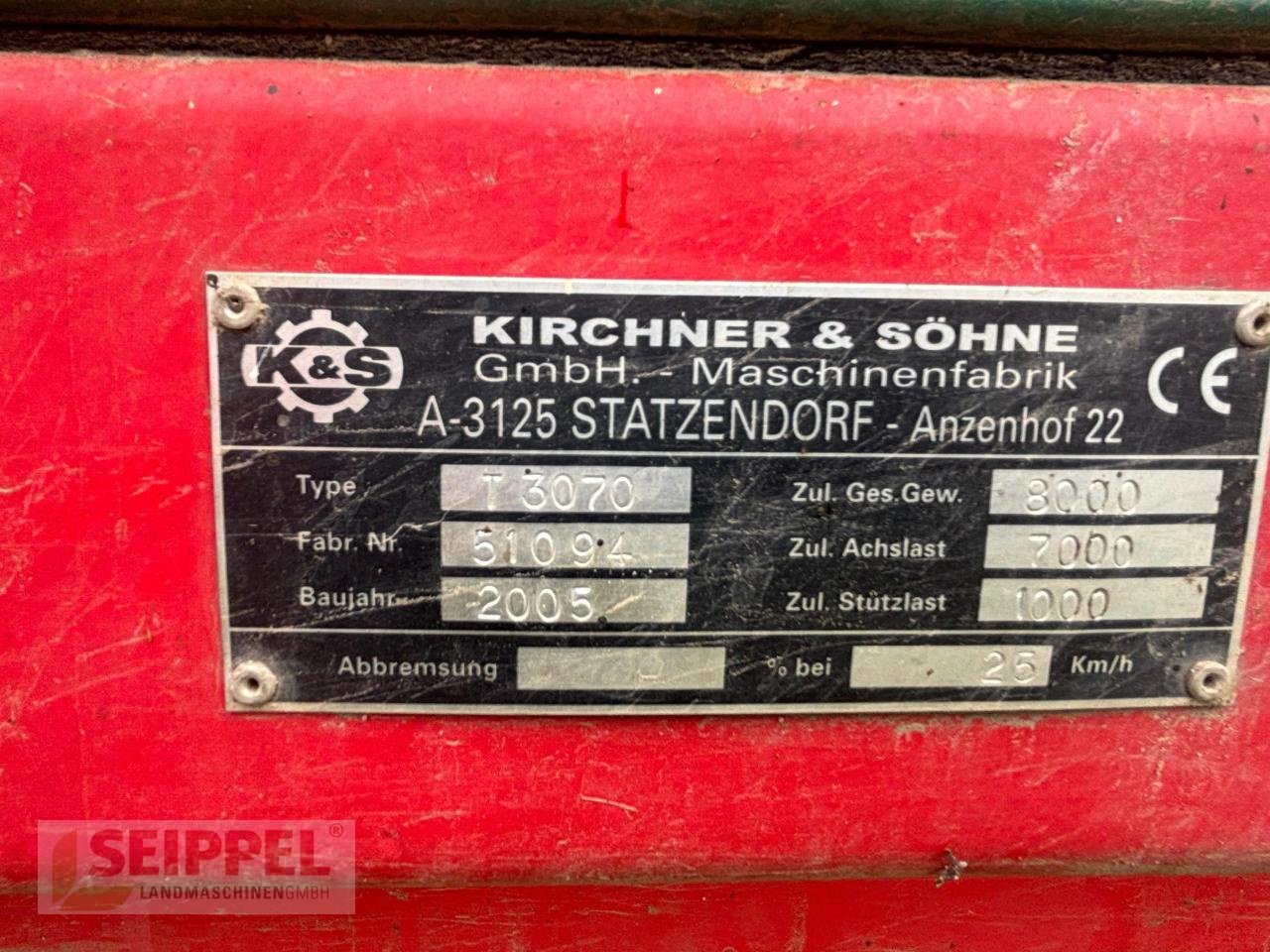 Stalldungstreuer typu Kirchner T3070, Gebrauchtmaschine w Groß-Umstadt (Zdjęcie 5)