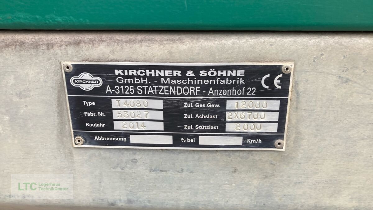 Stalldungstreuer tip Kirchner T4080, Gebrauchtmaschine in Eggendorf (Poză 15)