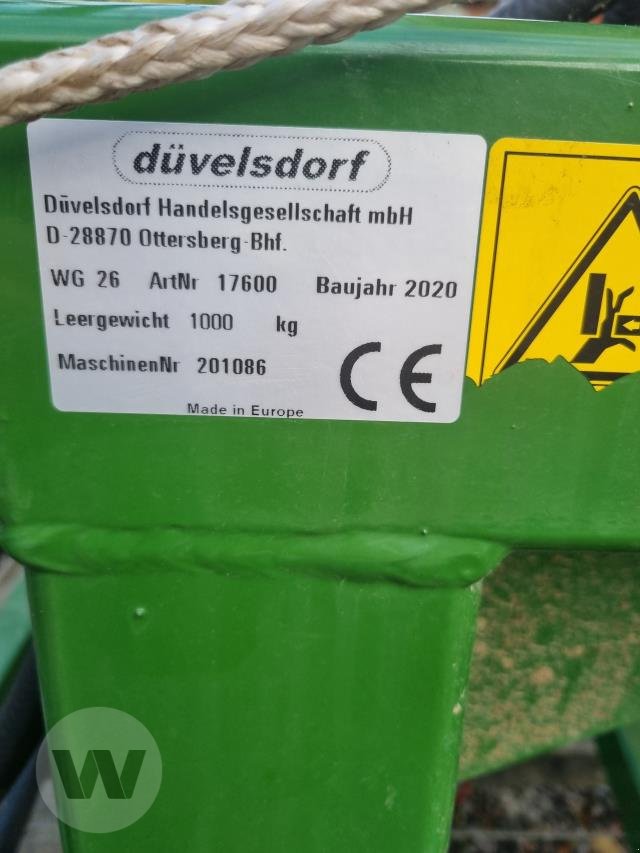 Striegel mit Nachsaateinrichtung Türe ait Düvelsdorf Grünlandstriegel Green Rake Classic 6 m, Gebrauchtmaschine içinde Börm (resim 6)