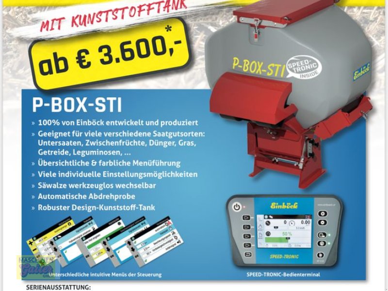 Striegel mit Nachsaateinrichtung Türe ait Einböck P-BOX-STI 600, Neumaschine içinde Kötschach (resim 1)