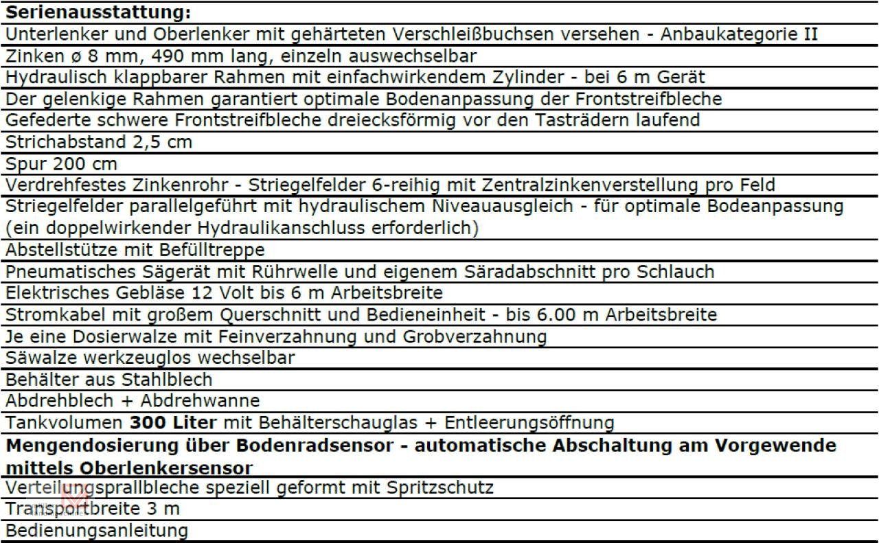 Striegel mit Nachsaateinrichtung za tip Einböck Pneumaticstar-Pro 600 STI, Neumaschine u Bonndorf (Slika 2)