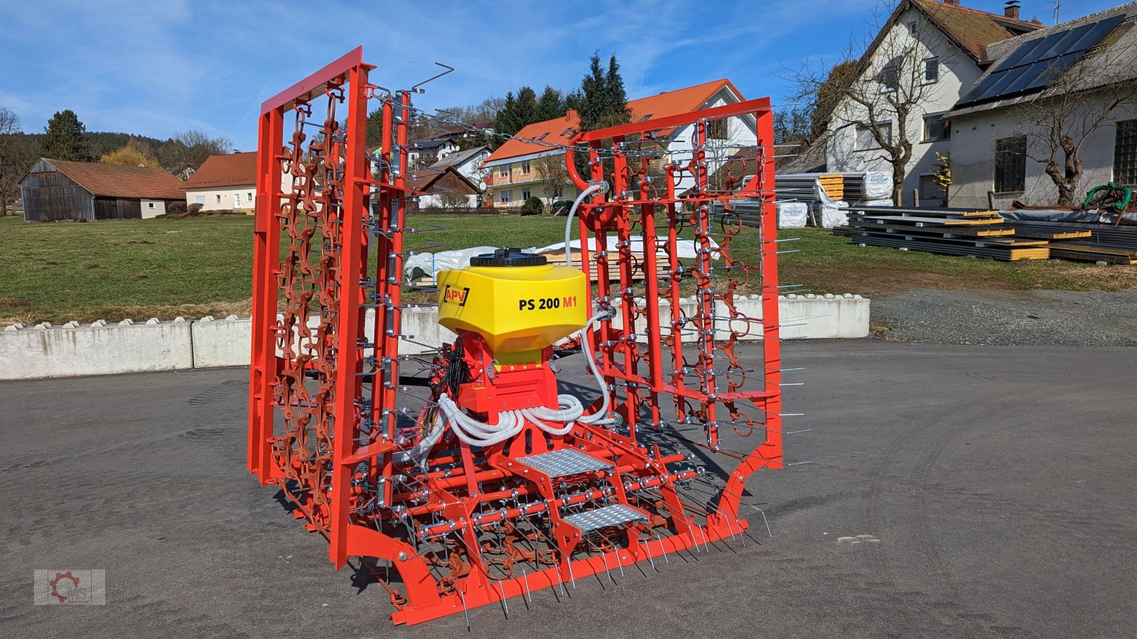 Striegel mit Nachsaateinrichtung du type Jar-Met 6m Wiesenstriegel Wiesenschleppe Striegel Netz APV pneumatik Streuer, Neumaschine en Tiefenbach (Photo 9)