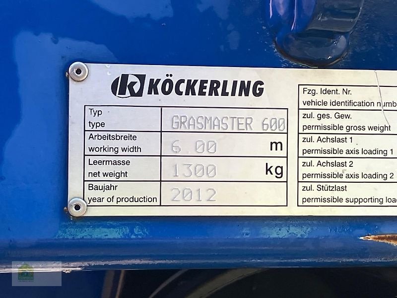 Striegel mit Nachsaateinrichtung van het type Köckerling Grasmaster 600, Gebrauchtmaschine in Salsitz (Foto 15)