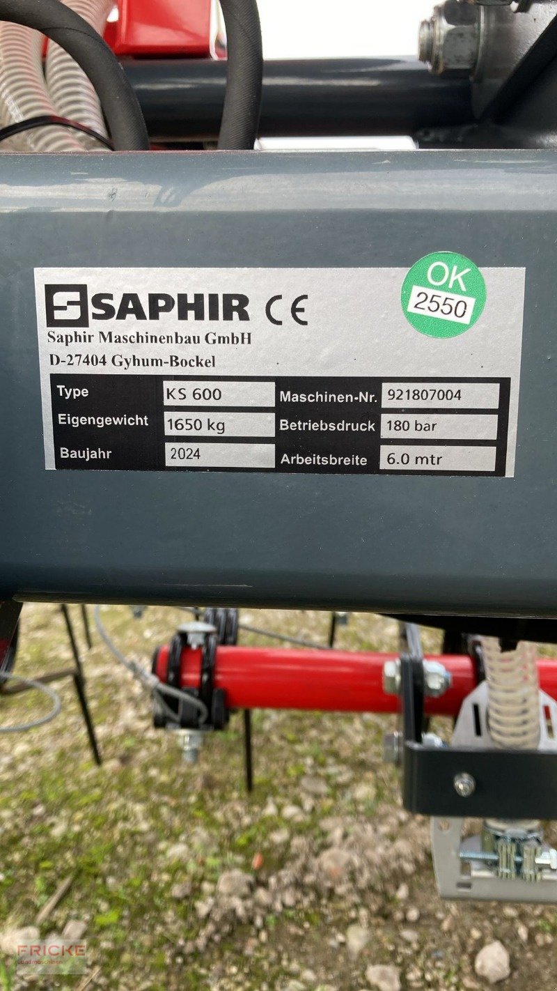 Striegel mit Nachsaateinrichtung za tip Saphir KS 600, Neumaschine u Bockel - Gyhum (Slika 6)