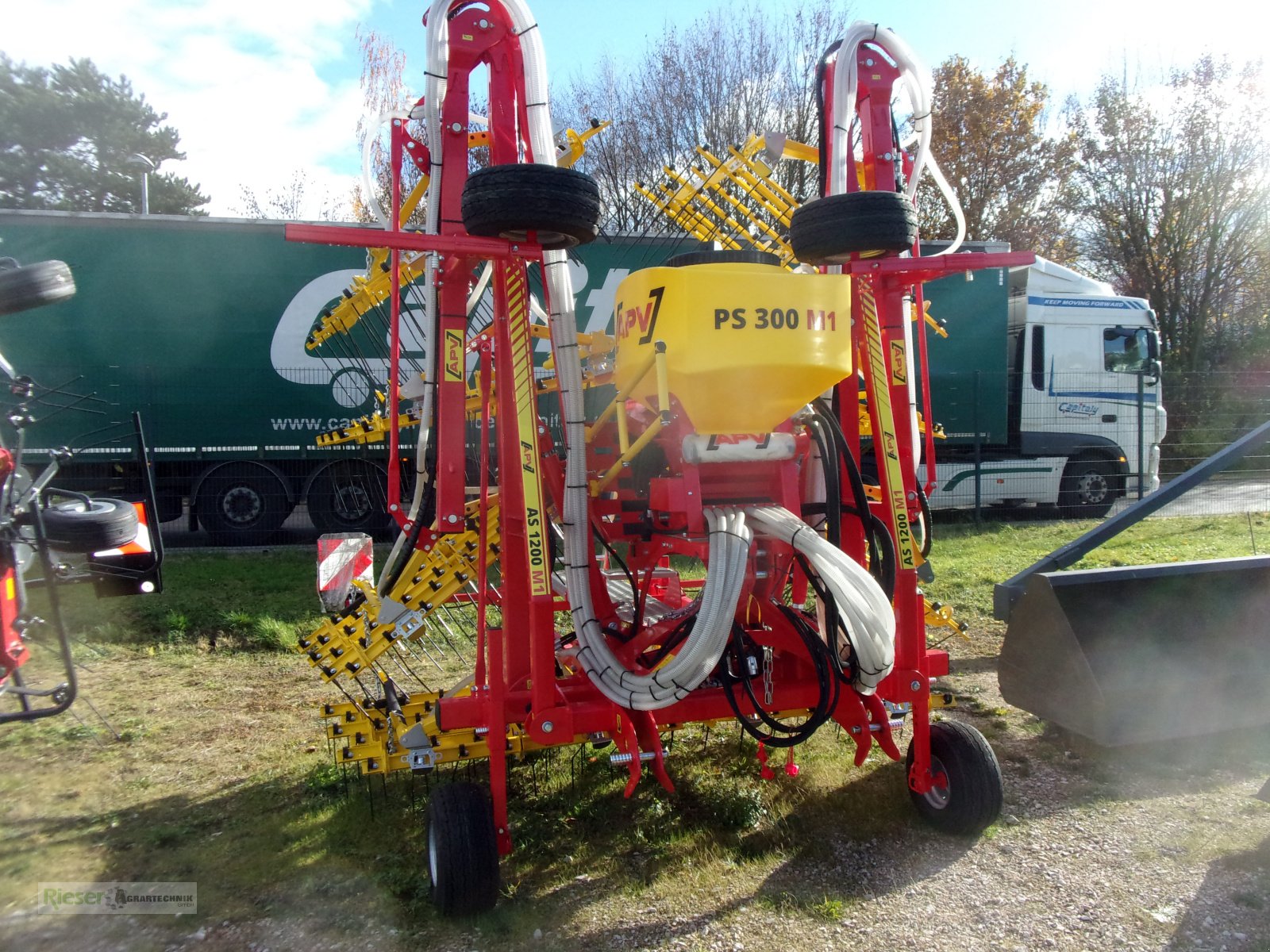 Striegel del tipo APV Ackerstriegel APV AS 1200 mit Sägerät PS 300 M1, Neumaschine en Nördlingen (Imagen 2)