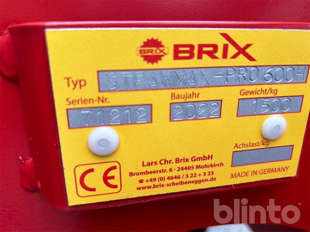 Striegel типа Brix Straw Max Pro 600, Gebrauchtmaschine в Düsseldorf (Фотография 4)