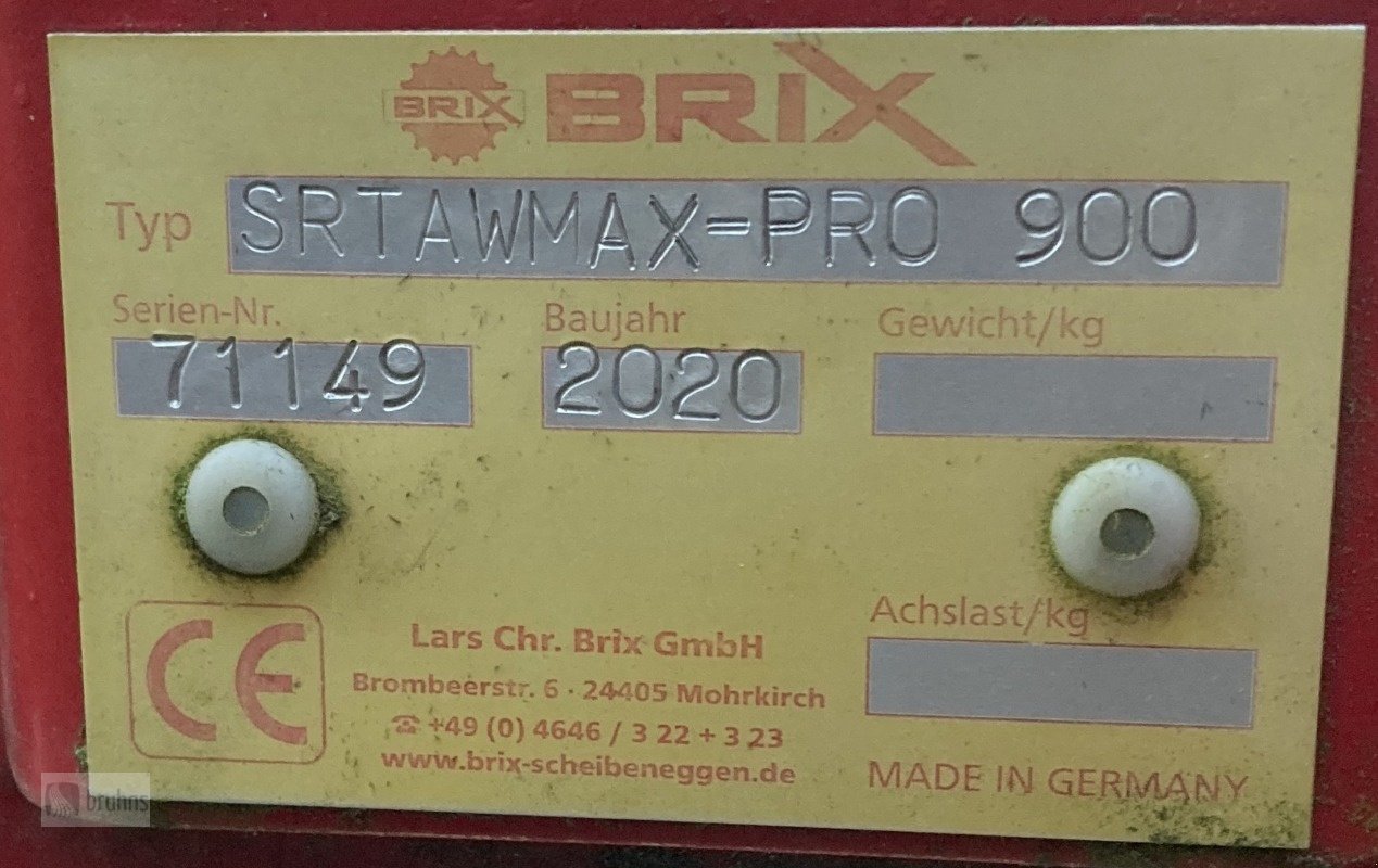 Striegel du type Brix StrawMax PRO 900, Gebrauchtmaschine en Karstädt (Photo 10)