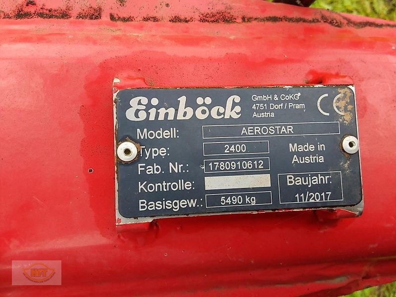 Striegel tip Einböck Aerostar Classic XXL 2400, Gebrauchtmaschine in Mühlhausen-Görmar (Poză 6)